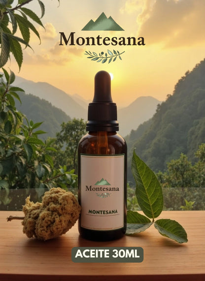 Aceite y ungüento Montesana — Alivio natural desde lo más alto