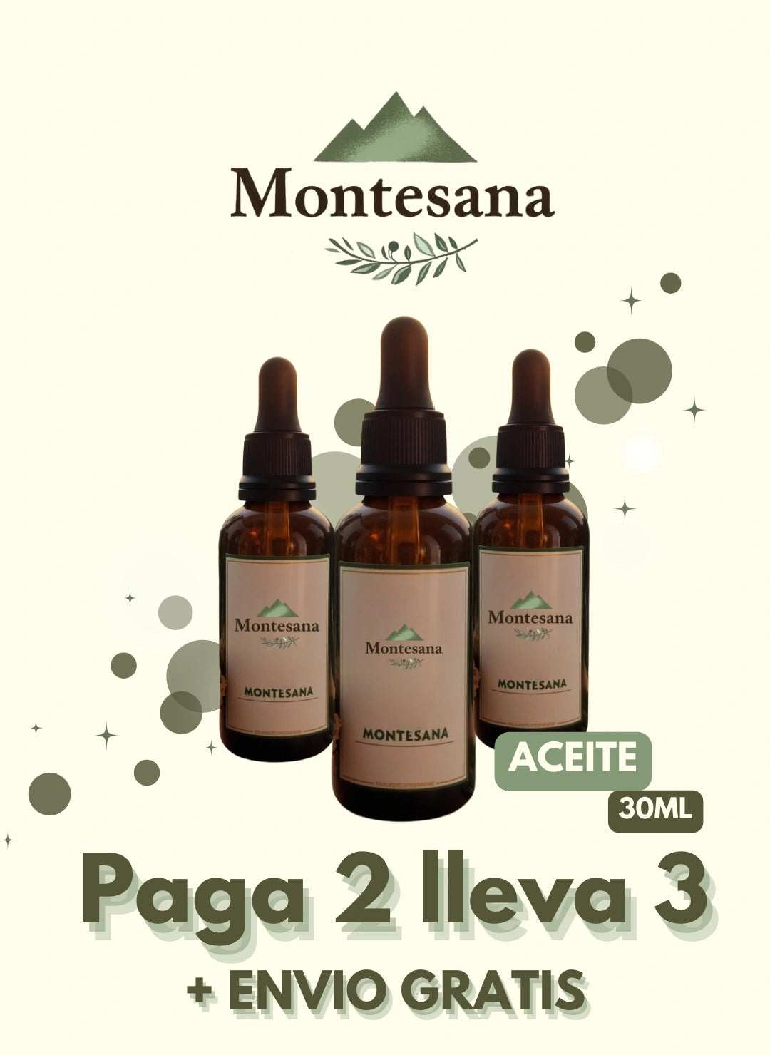 Aceite y ungüento Montesana — Alivio natural desde lo más alto